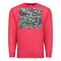 Cardinal pink and turquoise cowhide and leopard Premium Sweatshirt - RanaPortraitStore