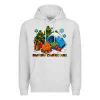 Dove Grey merry Christmas camp Premium Hoodie - AdoDesignShop