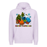 Lilac merry Christmas camp Premium Hoodie - AdoDesignShop