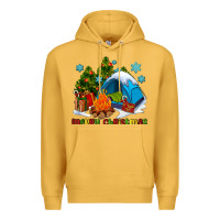 Mustard merry Christmas camp Premium Hoodie - AdoDesignShop