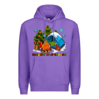 Purple merry Christmas camp Premium Hoodie - AdoDesignShop