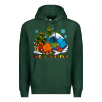 Sports Green merry Christmas camp Premium Hoodie - AdoDesignShop