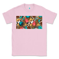 Bubblegum Pink american  football with turquoise license plate Classic Tee - BundleAndBundleShop