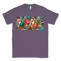 Lavender american  football with turquoise license plate Classic Tee - BundleAndBundleShop