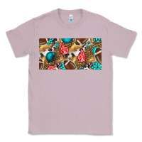 Lilac american  football with turquoise license plate Classic Tee - BundleAndBundleShop