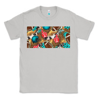 Moon Dust american  football with turquoise license plate Classic Tee - BundleAndBundleShop