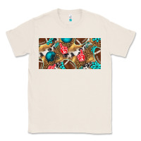 Natural american  football with turquoise license plate Classic Tee - BundleAndBundleShop