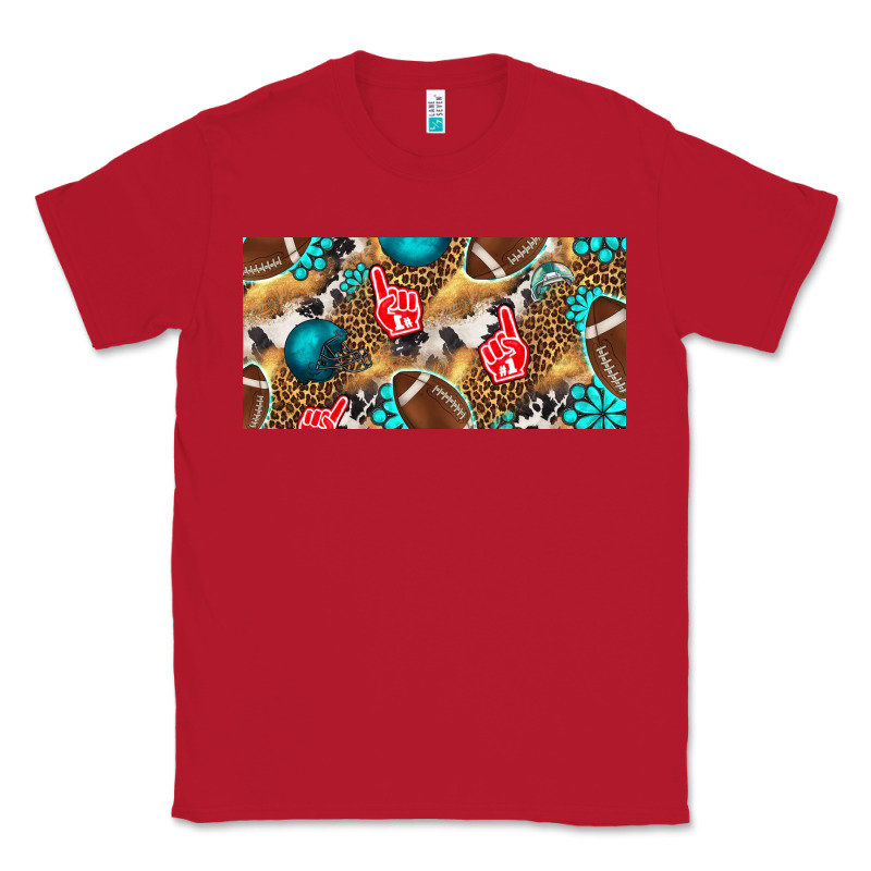 American  Football With Turquoise License Plate Classic Tee by BundleAndBundleShop | Teevron