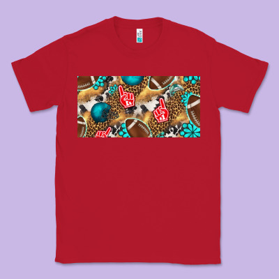 American  Football With Turquoise License Plate Classic Tee Designed By Bundleandbundleshop