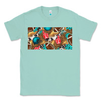 Seafoam american  football with turquoise license plate Classic Tee - BundleAndBundleShop
