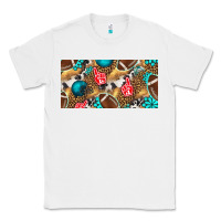 White american  football with turquoise license plate Classic Tee - BundleAndBundleShop