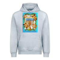 Heather Grey candlestick with parchment Urban Hoodie - AdoDesignShop