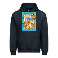 Navy candlestick with parchment Urban Hoodie - AdoDesignShop