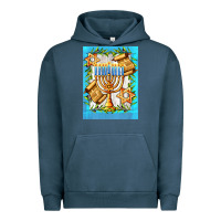 Pigment Midnight Navy candlestick with parchment Urban Hoodie - AdoDesignShop