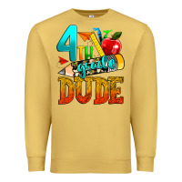 Antique Gold 4th grade dude Premium Sweatshirt - texasbilliewilder