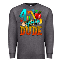 Charcoal Heather 4th grade dude Premium Sweatshirt - texasbilliewilder