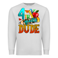 Dove Grey 4th grade dude Premium Sweatshirt - texasbilliewilder