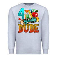 Heather Grey 4th grade dude Premium Sweatshirt - texasbilliewilder