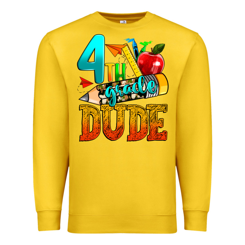 4th Grade Dude Premium Sweatshirt by texasbilliewilder | Teevron