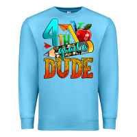 Ocean Blue 4th grade dude Premium Sweatshirt - texasbilliewilder