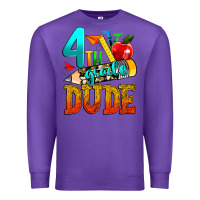 Purple 4th grade dude Premium Sweatshirt - texasbilliewilder