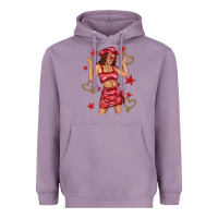 Lavender heart cowgirl Heavyweight Hoodie - texasbilliewilder