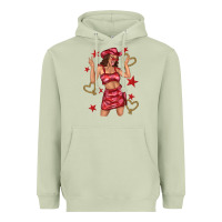 Matcha heart cowgirl Heavyweight Hoodie - texasbilliewilder