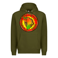 Army Green juneteenth  coasters Premium Hoodie - AdoDesignShop