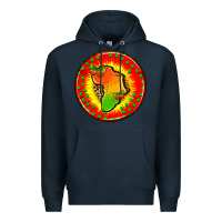 Navy juneteenth  coasters Premium Hoodie - AdoDesignShop