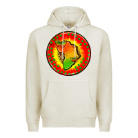Oatmeal Heather juneteenth  coasters Premium Hoodie - AdoDesignShop