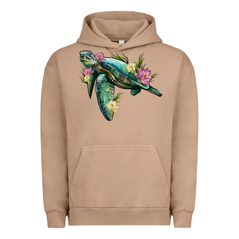 Sea Turtle With Lotus Urban Hoodie by Artiststas | Teevron