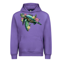 Tulip sea turtle with lotus Urban Hoodie - Artiststas