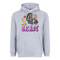 Heather Grey Fourth Grade Heavyweight Hoodie - RanaPortraitStore