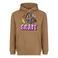 Toasted Coconut Fourth Grade Heavyweight Hoodie - RanaPortraitStore