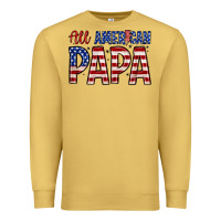 Antique Gold all American papa Premium Sweatshirt - Zillion Design Studio