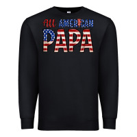 Black all American papa Premium Sweatshirt - Zillion Design Studio