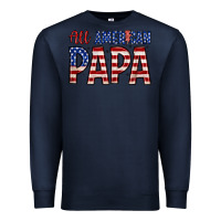 Navy all American papa Premium Sweatshirt - Zillion Design Studio