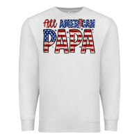 Oatmeal Heather all American papa Premium Sweatshirt - Zillion Design Studio