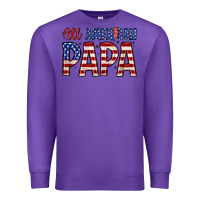 Purple all American papa Premium Sweatshirt - Zillion Design Studio