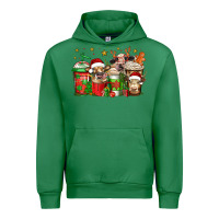 Emerald christmas cows coffee Urban Hoodie - Jasminsmagicworld