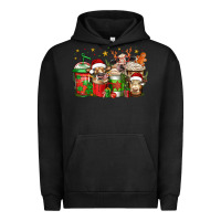 Pigment Black christmas cows coffee Urban Hoodie - Jasminsmagicworld
