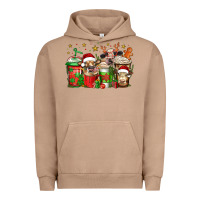 Pigment Burro christmas cows coffee Urban Hoodie - Jasminsmagicworld