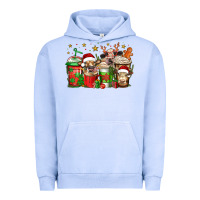 Pigment Grape Ice christmas cows coffee Urban Hoodie - Jasminsmagicworld