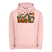 Pigment Salmon christmas cows coffee Urban Hoodie - Jasminsmagicworld