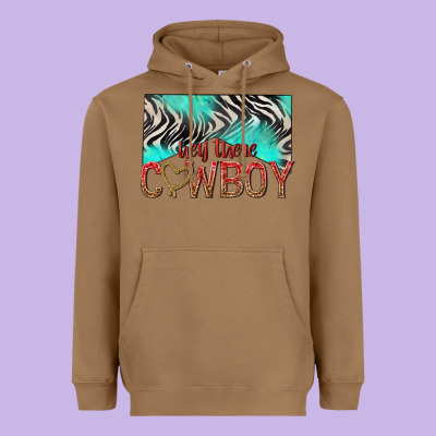 Heavyweight Hoodie hey there cowboy