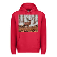 Cardinal reinder Premium Hoodie - JahusDesignShop