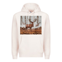 Pale Pink reinder Premium Hoodie - JahusDesignShop