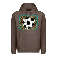 Coffee glitter football leopard Premium Hoodie - RanaPortraitStore