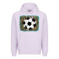 Lilac glitter football leopard Premium Hoodie - RanaPortraitStore