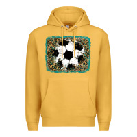 Mustard glitter football leopard Premium Hoodie - RanaPortraitStore